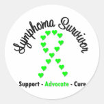 Lymphoma Survivor Sticker