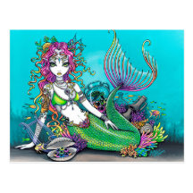 Lyra Gothic Mermaid Postcards