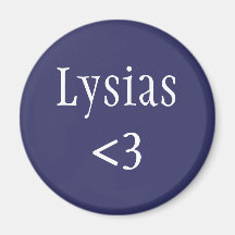 Lysias love refrigerator magnet