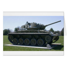 M24 Chaffee Light Tank Greeting Card