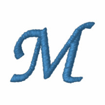 M-Initial Fleece Zip Jacket-Embroidered