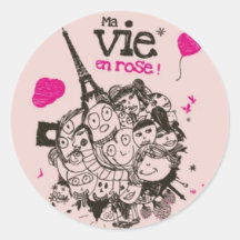 Ma Vie en Rose Sticker