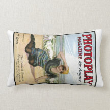 Mabel Normand 1915 movie magazine cover Throw Pillow