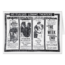 Mabel Normand Milton Sills 1920 movie theatre ads Card