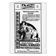 Mabel Normand What Happened to Rosa 1921 Greeting Card