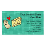 Mac Loves Cheese, Funny Cute Macaroni + Cheese Business Card