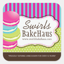 Macaron and Dessert - Packaging Stickers