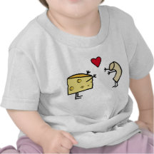 Macaroni and cheese baby tee shirt