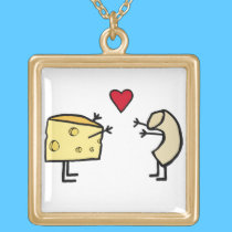 Macaroni and Cheese Necklace necklaces