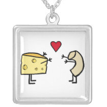 Macaroni and Cheese Necklace