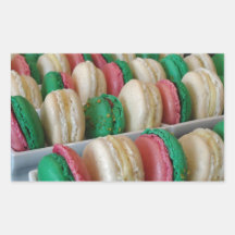 Macarons Rectangular Stickers