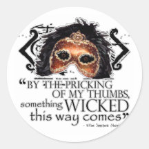 Macbeth Quote Round Sticker