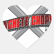 Machete Chops Logo Stickers