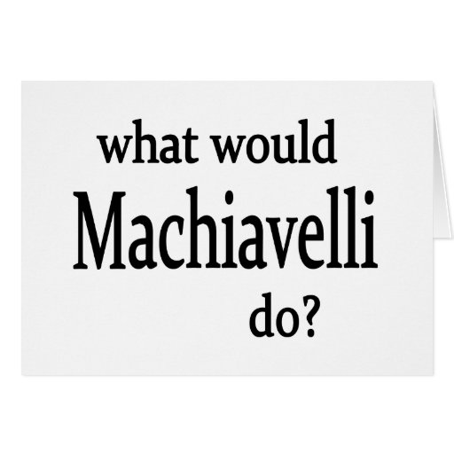 Machiavelli Greeting Card