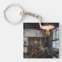 Machine Shop With Lantern Acrylic Keychain