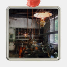 Machine Shop With Lantern Christmas Tree Ornaments