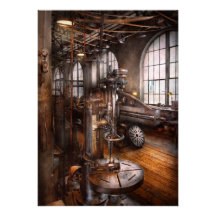 Machinist - Industrial Drill Press Custom Invite