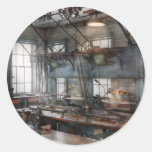 Machinist - Steampunk - The contraption room Round Sticker