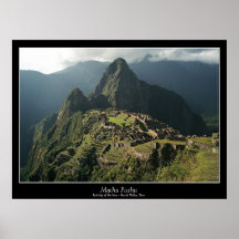 Machu Picchu Poster - New 7 Wonders of the World