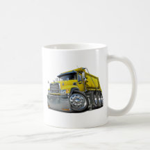 Mack Dump Truck Yellow Mugs