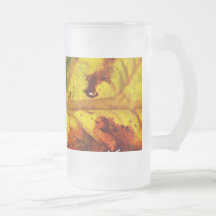 Macro Autumn Leaf Coffee Mugs