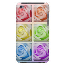 Macro Rainbow Roses iPod Case-Mate Cases