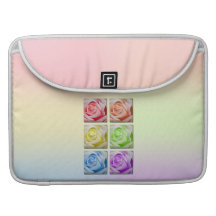 Macro Rainbow Roses Sleeves For MacBooks