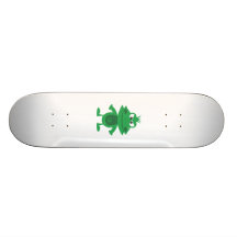 Mad Cartoon Frog Skate Board Deck