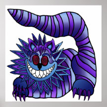 Mad Cheshire Cat Posters