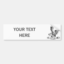 Mad Hatter Bumper Sticker