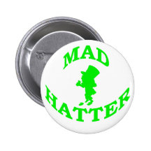 Mad Hatter Pinback Button
