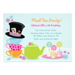Mad Hatter Tea Birthday Party Invitations