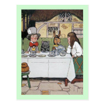Mad Hatter's Tea Party Postcard