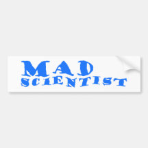 mad scientist autosticker