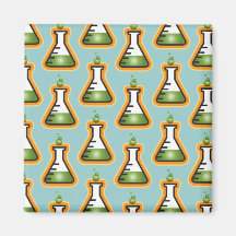 Mad Scientist Beakers Refrigerator Magnet
