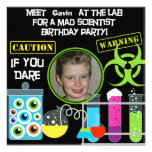 Mad Scientist Birthday Party 2 Invitations