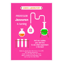 Mad Scientist Birthday Party Invitation