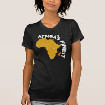 Madagascar, Africa's finest African map design Tee Shirts