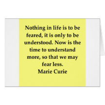 Madam Curie quote Cards