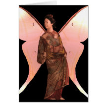 Madame Butterfly Blank Card