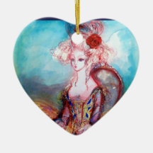MADAME POMPADOUR Heart Christmas Ornaments