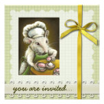 Madame Souris - une pâtissière Provençale Custom Announcements