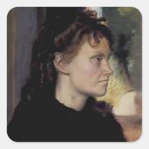 Madame Theodore Gobilliard (nee Yves Morisot) Square Sticker
