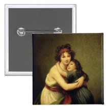 Madame Vigee-Lebrun and her Daughter Pins