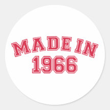 Made in 1966 sticker