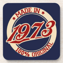 Made In 1973 Beverage Coaster