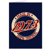 Made In 1973 Greeting Card
