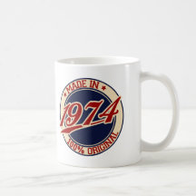 Made In 1974 Mugs