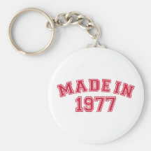 Made in 1977 key chains