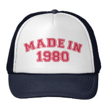 Made in 1980 hats